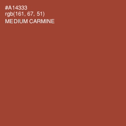 #A14333 - Medium Carmine Color Image